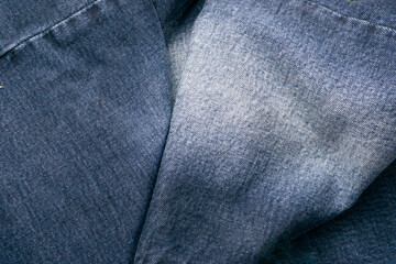 Fototapeta premium Blue denim jeans fabric texture