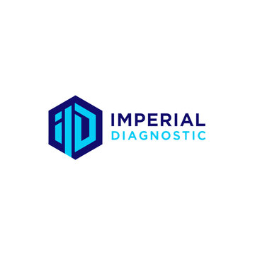Imperial Diagnostic logo with stylized ID lettering in a hexagonal shape.