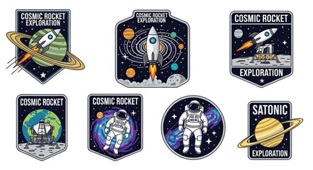 Collection of Space Exploration Patches and Badges. © Nayla