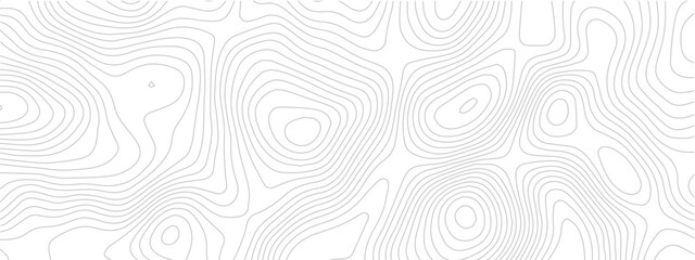 Abstract terrain map contour line seamless pattern geometric grid landscape technology modern white background © Romana