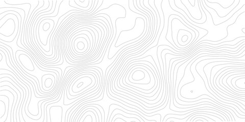 Modern contour line map seamless pattern abstract geometric topography landscape grid technology white background © Romana