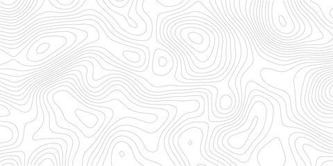 Abstract terrain contour line seamless pattern geometric landscape grid map exploration technology background white design © Romana