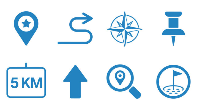 Nautical Chart Distance Measure Icon