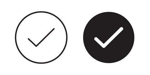 Check icon vector illustration designs pack. EPS10 © Martin