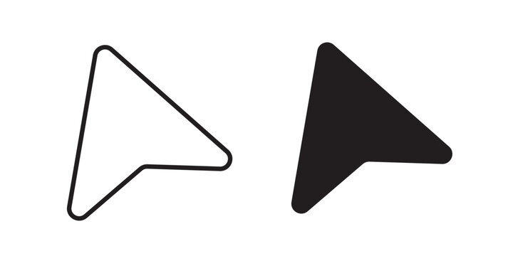 Cursor icon vector illustration designs pack. EPS10