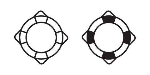 Life buoy icon vector illustration designs pack. EPS10 © Martin