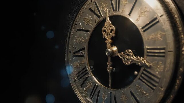 Old clock antique vintage tick tack time new year 