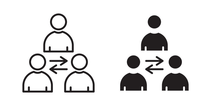 Mediator icon vector illustration designs pack. EPS10