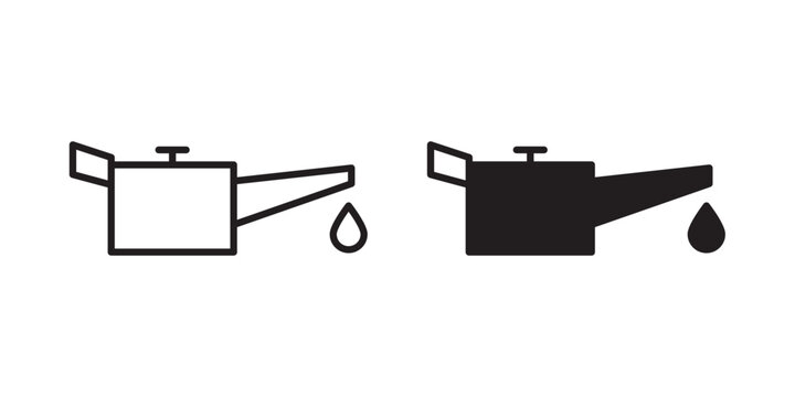 Oil can icon vector illustration designs pack. EPS10