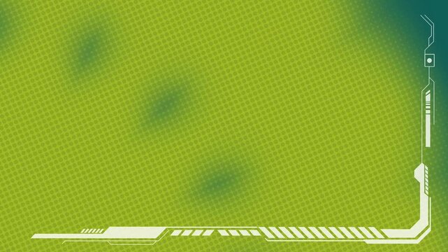 Green digital gradient technology animation in 4K abstract background.