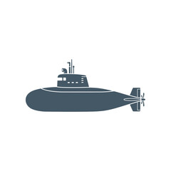 Navy Submarine Underwater Military Vessel Illustration. © Ahmad Yogi