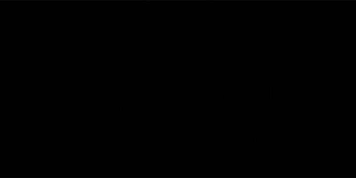 Abstract particle spiral vortex on black background