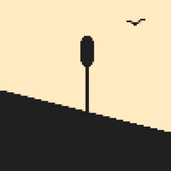 Dark Pixelated Street Sign © Everglance