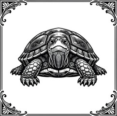 Fototapeta premium turtle vector illustration cip art