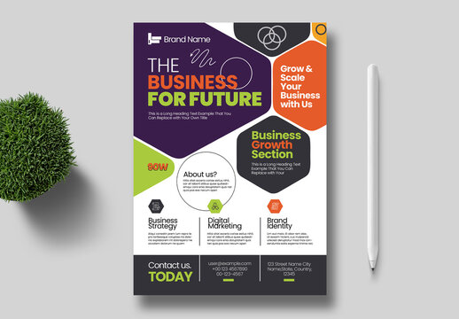 Modern Business Growth Flyer Design