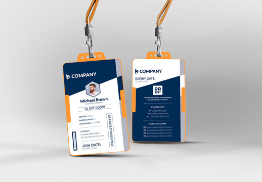 Office Id Card Template Layout