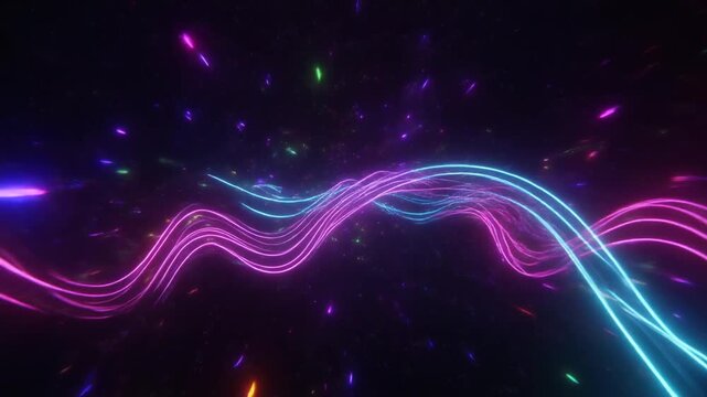 Neon Particle Flow 919