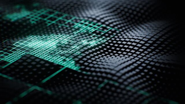 Abstract cube board background, 3d rendering.