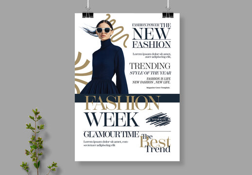 Elegant Fashion Week Event Poster Template