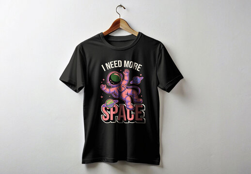 Space Tshirt Design Template