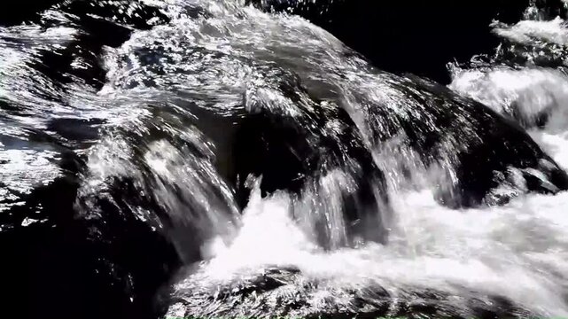 Water flow in a hill stream