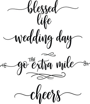 Elegant calligraphy phrases for various life events and celebrations