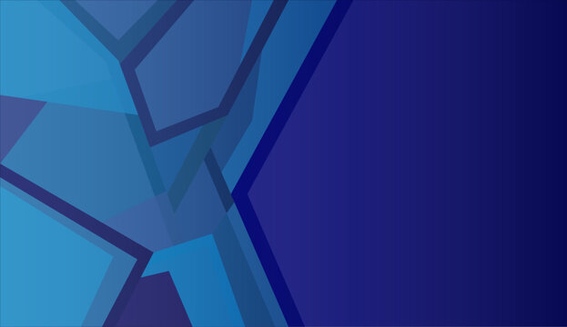 Fondo abstracto con formas geom&eacute;tricas poligonales en diferentes tonalidades de azul