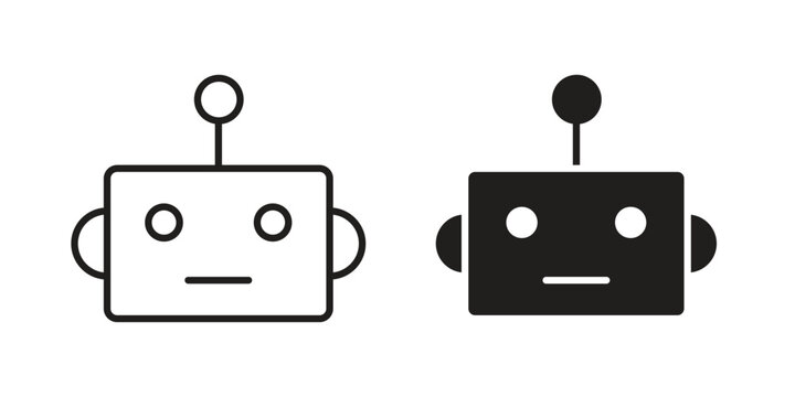 Robo icons for templates, web design and infographics