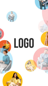 Social Loop Logo Reveal 2 VERTICAL &ndash; Seamless Infinite Logo Animation, Modern Vertical Branding Intro, Looping Identity Reveal for Social Media Stories, Reels and Shorts