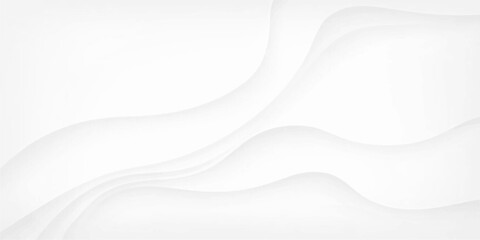 Fototapeta premium White abstract background featuring smooth blue wavy curves and light motion lines for a modern business wallpaper illustration