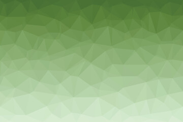 A fresh low poly pattern evolves from deep forest green to a soft pale green hue © designboundary