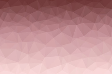 Obraz premium A geometric pattern forms with many interlocking polygons fading from a muted dusty rose to a soft beige pink