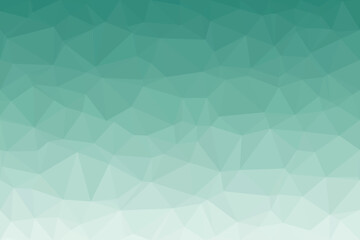 Fototapeta premium A refreshing low poly pattern exhibits a beautiful gradient from serene teal to a very pale aqua blue