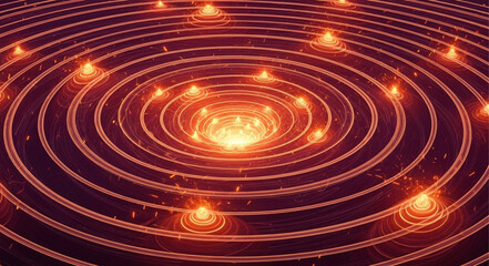 Vibrant Depiction of Cosmic Energy and Space Phenomena. © ahmad