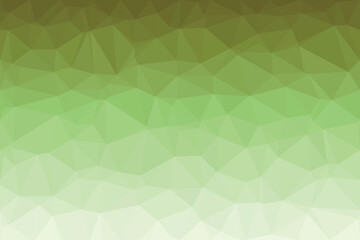 Fototapeta premium A sophisticated low poly pattern transitions gracefully with a subtle gradient from deep olive green to soft light green