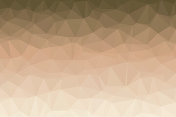 Obraz premium A warm earthy brown and beige low poly geometric pattern provides a gentle gradient texture for many designs