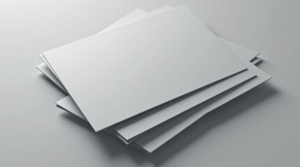 Dise&ntilde;o de tarjetas superpuestas en gris neutro con esquinas redondeadas sutiles