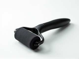 Close-up shot of a razor on a white surface, suitable for use in beauty or grooming product promotions