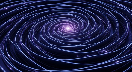 Spiral Galaxy with Bright Center and Radiating Arms. © Ahmad