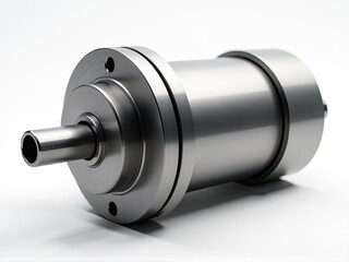 A close-up shot of a metal object on a white surface, suitable for use in still life or product photography