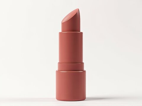 A close-up shot of a lipstick on a white surface
