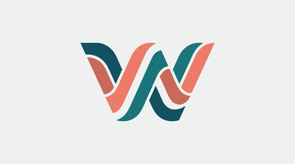 This image presents a wavy letter W with flowing lines, showcasing modern branding aesthetics that emphasize fluidity and creativity in logo design and corporate identity. © James