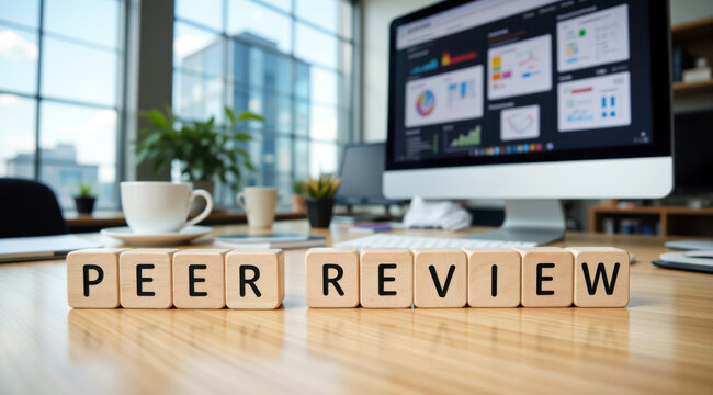 Peer review process for manuscript evaluation and research quality control, expert feedback in academic publishing, journal submission screening and evidence validation before approval