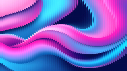 Vibrant pink and blue abstract wavy background with dynamic flow