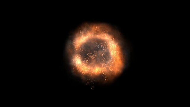 Fire burst explosion animation, energy blast ring, cinematic explosion effect, shockwave fire animation, glowing burst VFX, particle explosion loop, dramatic blast overlay