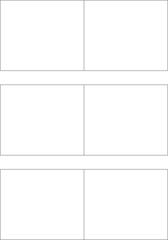 Blank 6 Panel Storyboard Template - Professional Film and Video Planning Layout