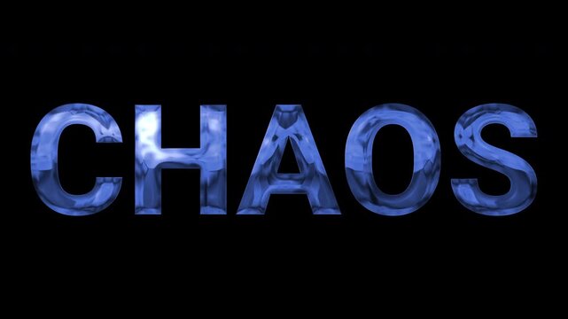 text chaos blue effect image background