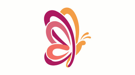 A beautifully designed butterfly in vibrant colors represents transformation and freedom, combining curves and colors to evoke feelings of joy and creativity in its artistic style. © Yuyin