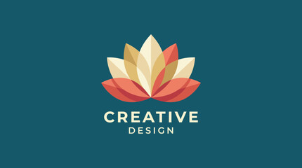 This captivating logo features a lotus blossom, a symbol of purity and beauty, enhanced by vibrant colors, making it ideal for creative brands and conscious businesses.