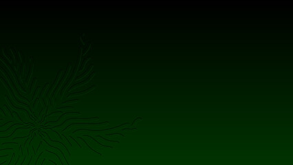 Dark Emerald Green Aesthetic Background with Minimalist Organic Wave Lines © lessart